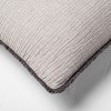 Euro 26''x26'' Textured Chambray Cotton Decorative Throw Pillow - Casaluna™ - 4 of 4
