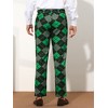Lars Amadeus Men's Regular Fit Flat Front Colorful Printed Pants - 3 of 4