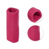 Unique Bargains Sweat Absorbing Cotton Yarn Latex Wrist Sweatbands Wrist Band 3.15"x5.91" 1 Pair - 3 of 4