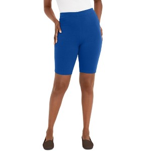 Jessica London Women's Plus Size Everyday Stretch Cotton Bike Short - 1 of 4
