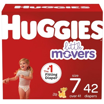 Huggies Little Movers Baby Disposable Diapers Size 7 - 42ct