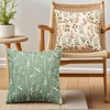 REGALWOVEN Floral Pattern Decoration Throw Pillow Cover for Outdoor Indoor 2 Pcs - 4 of 4