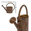 Gardener Select Farmhouse Oval Metal Watering Can, Rusty, 0.9 Gallon - 3 of 3