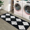 Area Rug with Rubber Backing Machine Washable Rug Trellis Printed Rugs Low Pile Foldable Indoor Carpet for Living Room Bedroom Guest Room Playroom - 3 of 4