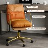 SAINTCY PU Leather Office Chair - Swivel Desk Chair with Adjustable Height, Armrests & Wheels - Rolling Computer Chair for Home, Living Room - 4 of 4