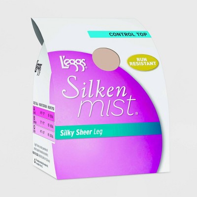  L'eggs Women's Silken Mist Lasting Sheer Control Top - Nude A 