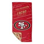 NFL San Francisco 49ers Splitter Beach Towel with Mesh Bag