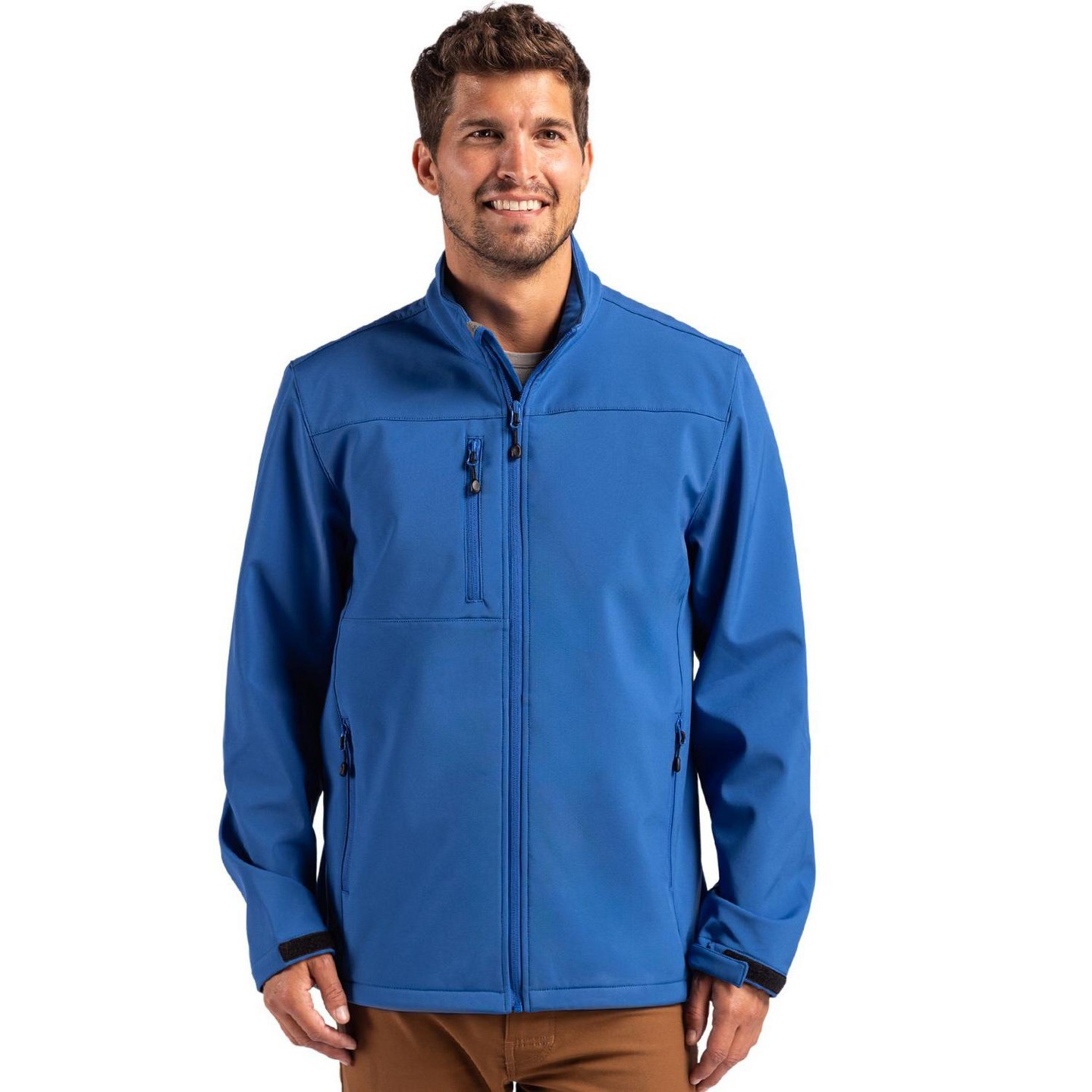 Мужская куртка Clique Tempest Waterproof Full Zip Softshell Jacket - Royal Blue, цвет: Синий — фото 1
