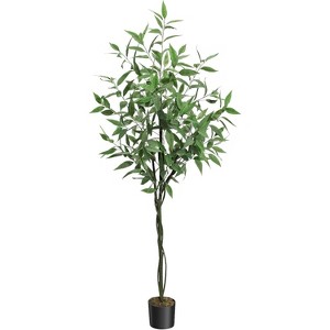 Artificial Eucalyptus Tree, Tall Faux Eucalyptus Stems Fake Plants with Realistic Silk Leaves, Fake Trees for Indoor Outdoor Decor - 1 of 4