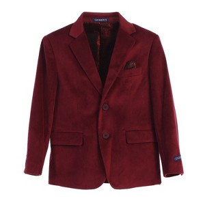 Gioberti Boy's Formal Velvet Blazer - 1 of 4
