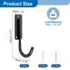 Unique Bargains Heavy Duty Garage Garden Storage Utility J Hooks 4 Pcs - 2 of 4