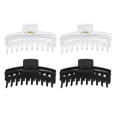 Unique Bargains Women's Claw Clip Hair Accessories for Thick Hair Large 4 Pcs