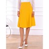 INSPIRE CHIC Women's High Waist Button Decor Vintage Pleated Flared Midi Skirt - 3 of 4