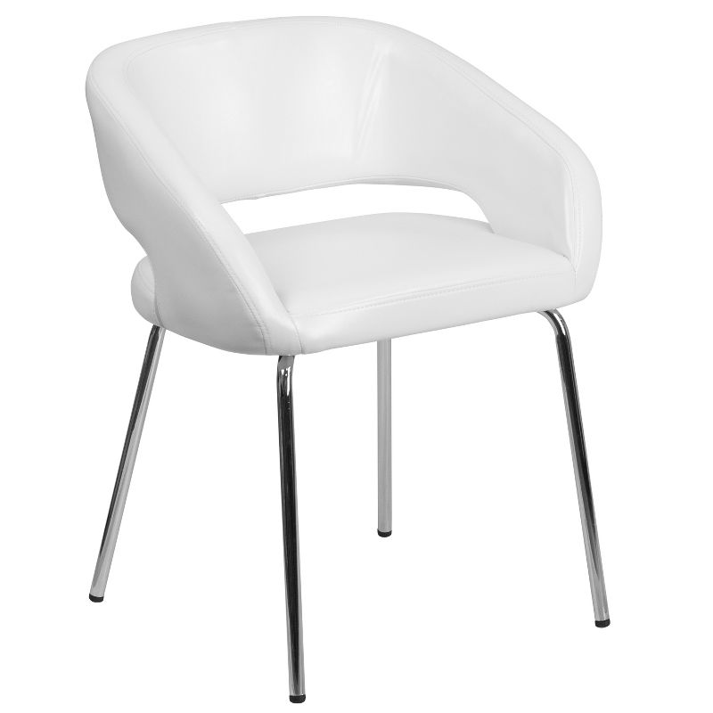 Flash Furniture Fusion Series Contemporary LeatherSoft Side Reception Chair with Chrome Legs, 1 of 11