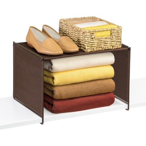 Lynk Vela Locking Closet Shelf Organizer Extra Shelf Bronze