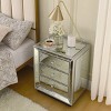 VYNXARIA Sparkling 3 - Drawer Cabinet in Flash Silver Mirror: A Must - Have for Bedroom and Living Spaces - 3 of 4