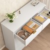 ORRD 8-Drawer Dresser for Bedroom, 47" Modern Tall Chest of Drawers, Storage Organizer for Closet, Hallway - White - 4 of 4