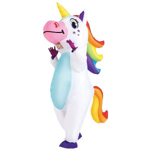 Joyfy Adult Halloween Inflatable Costume Unicorn Inflatable Blow Up Costume for Halloween Dress up Party - 1 of 4