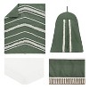 Sweet Jojo Designs Girl Baby Crib Bedding Set - Dark Green and Ivory Boho Fringe Collection 4pc - 2 of 4