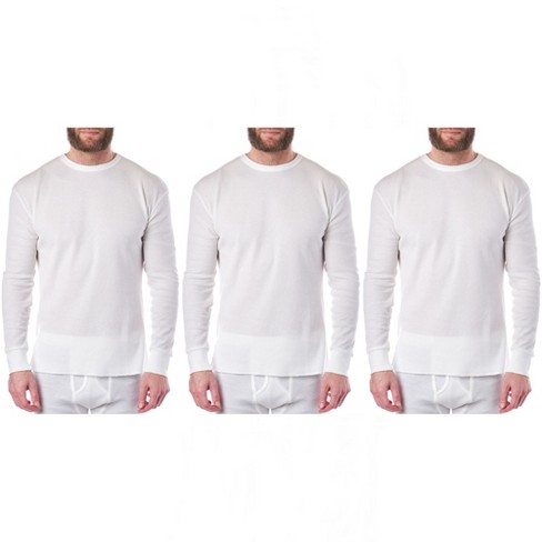 Alpine Swiss Mens Thermal Long Sleeve Top Waffle Knit Shirt Base Layer  Underwear 3 White Xl : Target