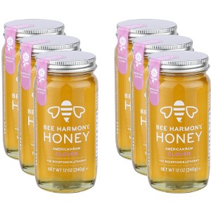 Bee Harmony Honey Clover- Case of 6 - 12 oz - 1 of 2