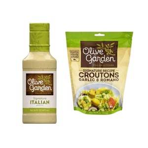 Olive Garden Salad Dressing and Crouton Pack (16oz Bottle) - 1 of 1
