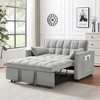 Ridstar Modern Small Double 3-in-1 Convertible Sofa Bed For Living Room-Gray - 3 of 4