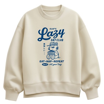 Women's X-Men Jean Grey Oversized Fleece Crew Sweatshirt - Cream