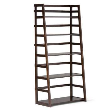 63"x30" Normandy Ladder Shelf Bookcase Farmhouse - Wyndenhall
