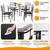 BestMassage 5 Piece Dining Table Set Modern Space-Saving Kitchen Table Set with 4 Chairs and Top Table Perfect for Small Apartments and Kitchens - 3 of 4