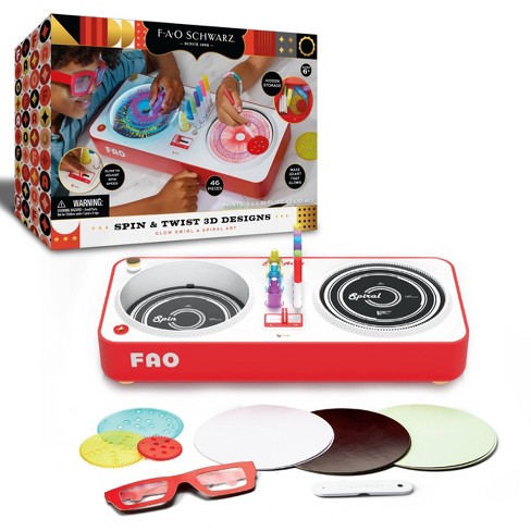 FAO Schwarz Spin & Twist 3D Designs Glow Swirl & Spiral Kit