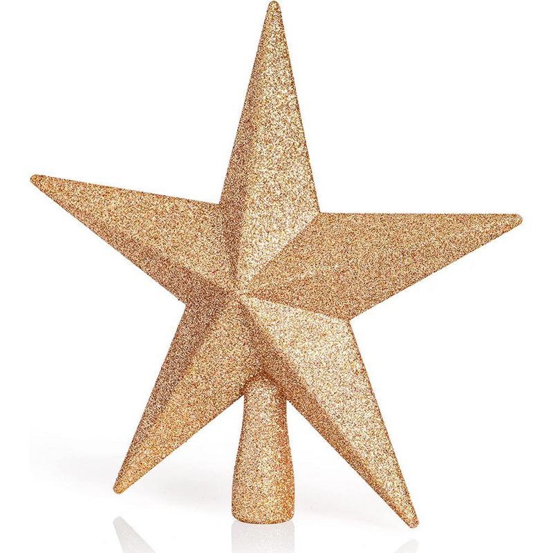 Ornativity Glitter Star Tree Topper - Champagne - 8, 3 of 6