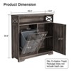 Tilt Out Trash Can Cabinet for 13 * 1 Gallon Trash Can, Dog Proof Garbage Can - 2 of 4