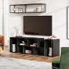 GALAXHERO Console TV Stand Media Entertainment Center for 50 55 60 65 75 inch TVs, Modern Storage TV Table with Bookcase Shelf - 2 of 4