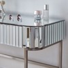 Infurnic Mirrored Makeup Vanity Table with Stainless Steel Base, with Drawers, Versatile Desk for Bedroom and Office, Silver, 39.4"*17.7"*29.3" - 4 of 4