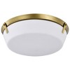 Nuvo Lighting Rowen 4 - Light Flush Mount in  Natural Brass - 2 of 4