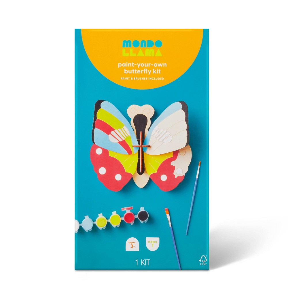 Paint-Your-Own Wood Butterfly Kit - Mondo Llama™