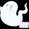 Girl's Design By Humans Boo Cute Ghost Halloween cute design By BoogieCreates T-Shirt - 2 of 3