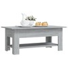 vidaXL – Gray Sonoma Modern Coffee Table, Rectangular Shape, Engineered Wood, Ample Storage Space, DIY Assembly, Durable and Stable - 4 of 4