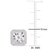 EVERLY JEWELRY | Sterling Silver 0.04 CT TW Diamond Fashion Post Earrings - 2 of 4