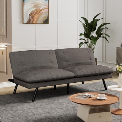 Vipbear 70 In Convertible Futon Sofa Bed,Armless Memory Foam Futon Sleeper Sofa Detachable Loveseat Comfy Couch Bed for Small Compact Living Spaces