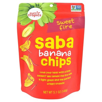 Sun Tropics Sweet Fire Saba Banana Chips - 5oz