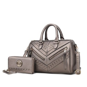 MKF Collection Lara Women’s Satchel Bag – Stylish and Spacious Handbag with Matching Wallet – by Mia K - 1 of 4