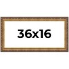 PosterPalooza | Panoramic Museum Gold Picture Frame - UV Acrylic, Foam Board Backing, Hanging Hardware - 2 of 4