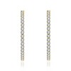 Guili Big Hoop Earrings with Colored Cubic Zirconia in Green, Red, Blue, Gold, Pink, and White, Featuring a Bold Design, Perfect for Statement Looks - 2 of 3