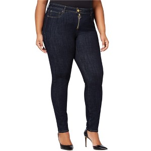 I.N.C International Concepts Womens Coutour Skinny Fit Jeans, Blue, 28W - 1 of 1