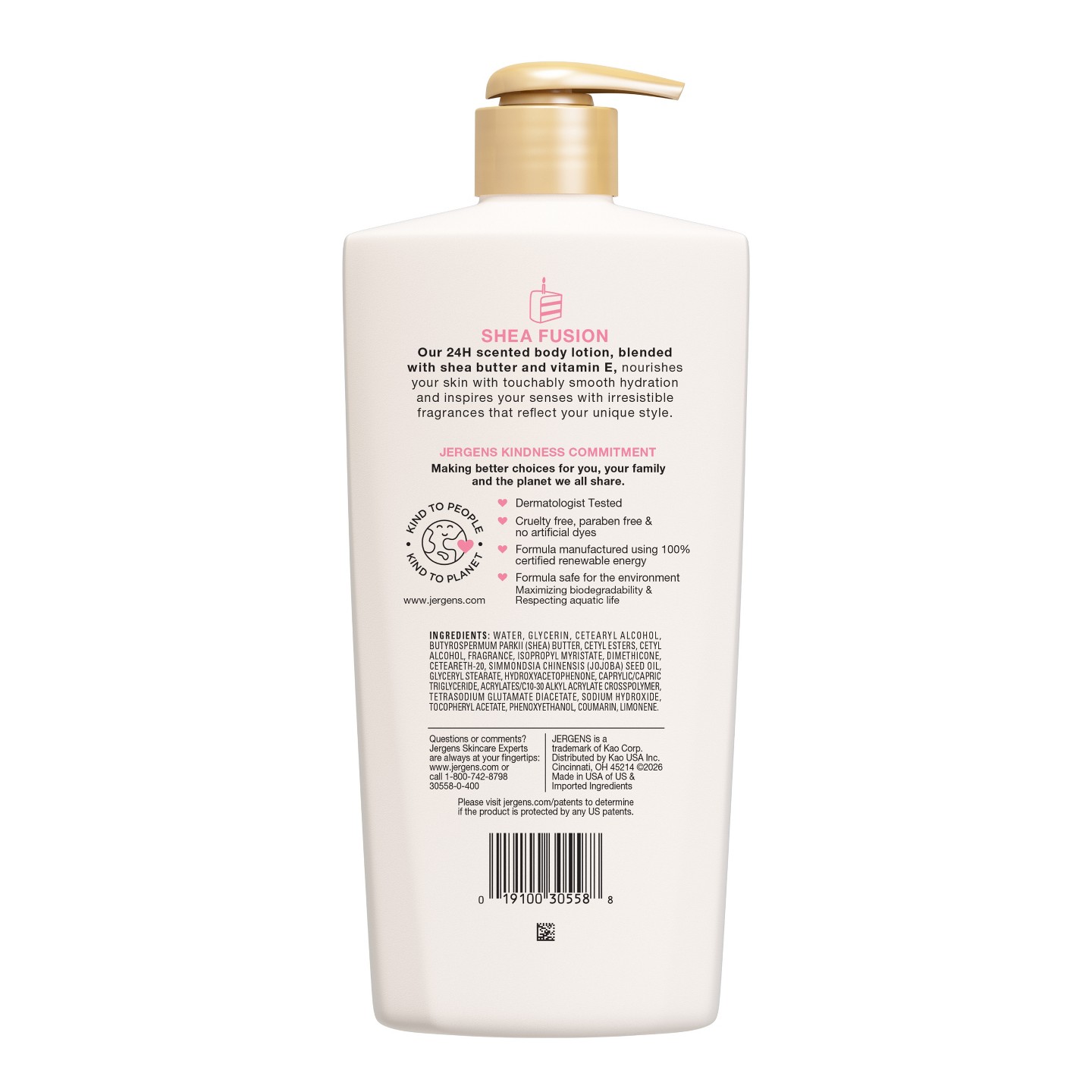 Лосьон для тела Jergens Shea Fusion Confetti Cake с витамином E, 14 fl oz — фото 2