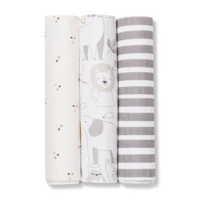 cloud island muslin swaddle blankets