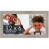 PosterPalooza | 12x6 Wide Barnwood Picture Frame, UV Acrylic, 6 Finishes - Grey, Brown, White, and Black - 2 of 4