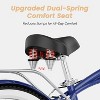 Docred Beach Cruiser Bike,24/26 Inch 7-Speed Adult Bicycle, Comfortable Step-Through Frame with Rear Rack, Classic City Cruiser - 3 of 4